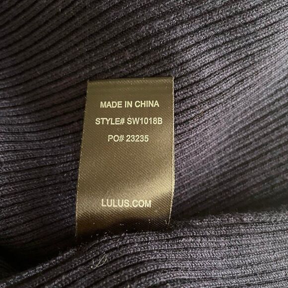 Lulu’s Ribbed Knit Color Block Dress Size Large - Picture 6 of 6